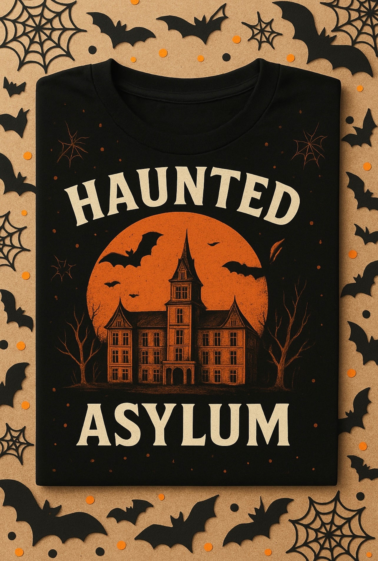 Haunted Asylum Halloween T Shirt